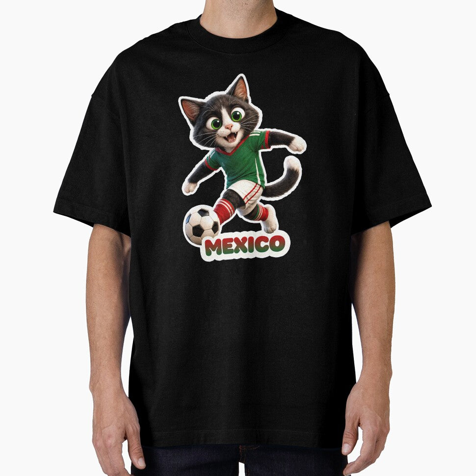 Sticker - Decal - Soccer Spirit: Mexico Cat Kicker by ForeverPrintsOK