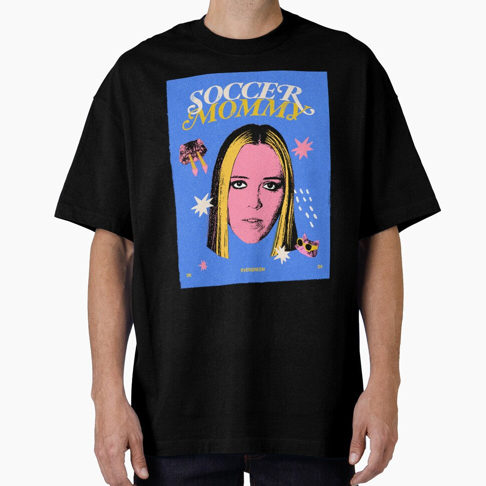 Soccer Mommy Halftone Laser Cats Portrait — Indie Dream Pop Fan Art Tee by Miaou Studio