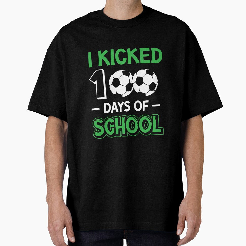 I Kicked 100 Days Of School Soccer Player Sport Kids by dannybel