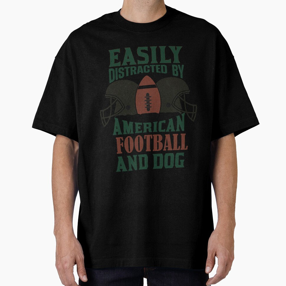 Easily distracted by american football and dog by Oulboujers