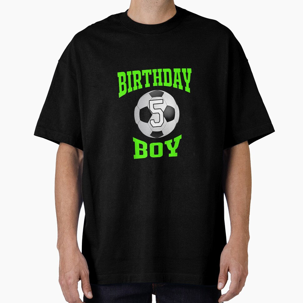 5 th Birthday Boy Shirt - Soccer T- Shirt 5 years old kid by TammyFlanery