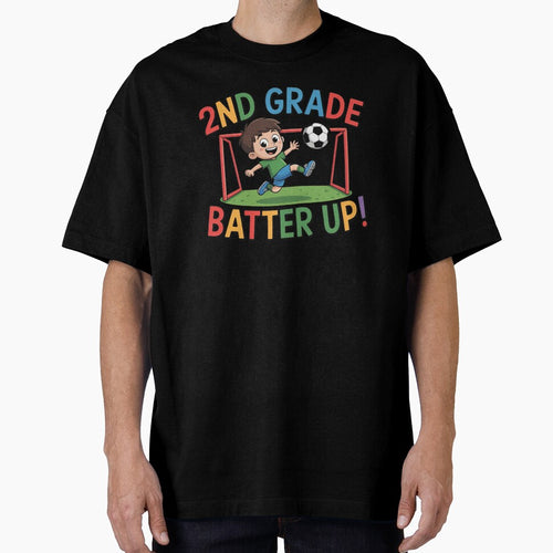 2nd Grade Batter Up Soccer Kid Back To School by PietrzakDesign