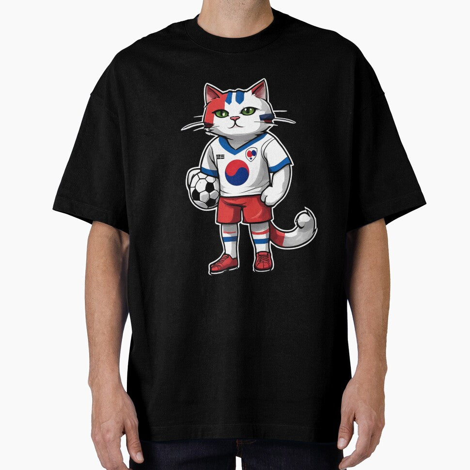 SOUTH KOREA Sports Team: a Cat wearing colours of Korean Flag D20 by PerfectDay2Play