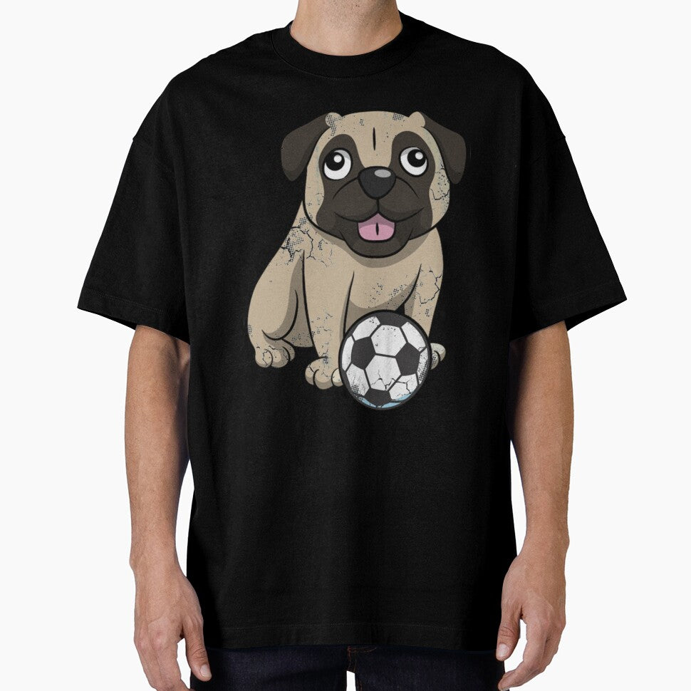 Soccer Pug Dog by IsabellasVintag