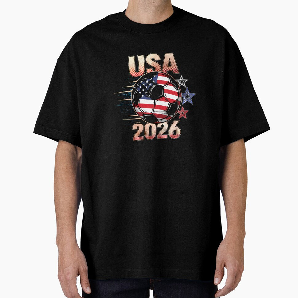USA Soccer with Red White Blue Stars 2026 Cup T-Shirt_83834283 by SubStudio97