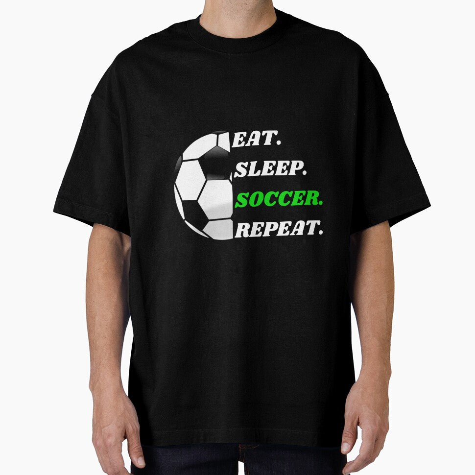 eat sleep soccer repeat by Mustaph-Shop