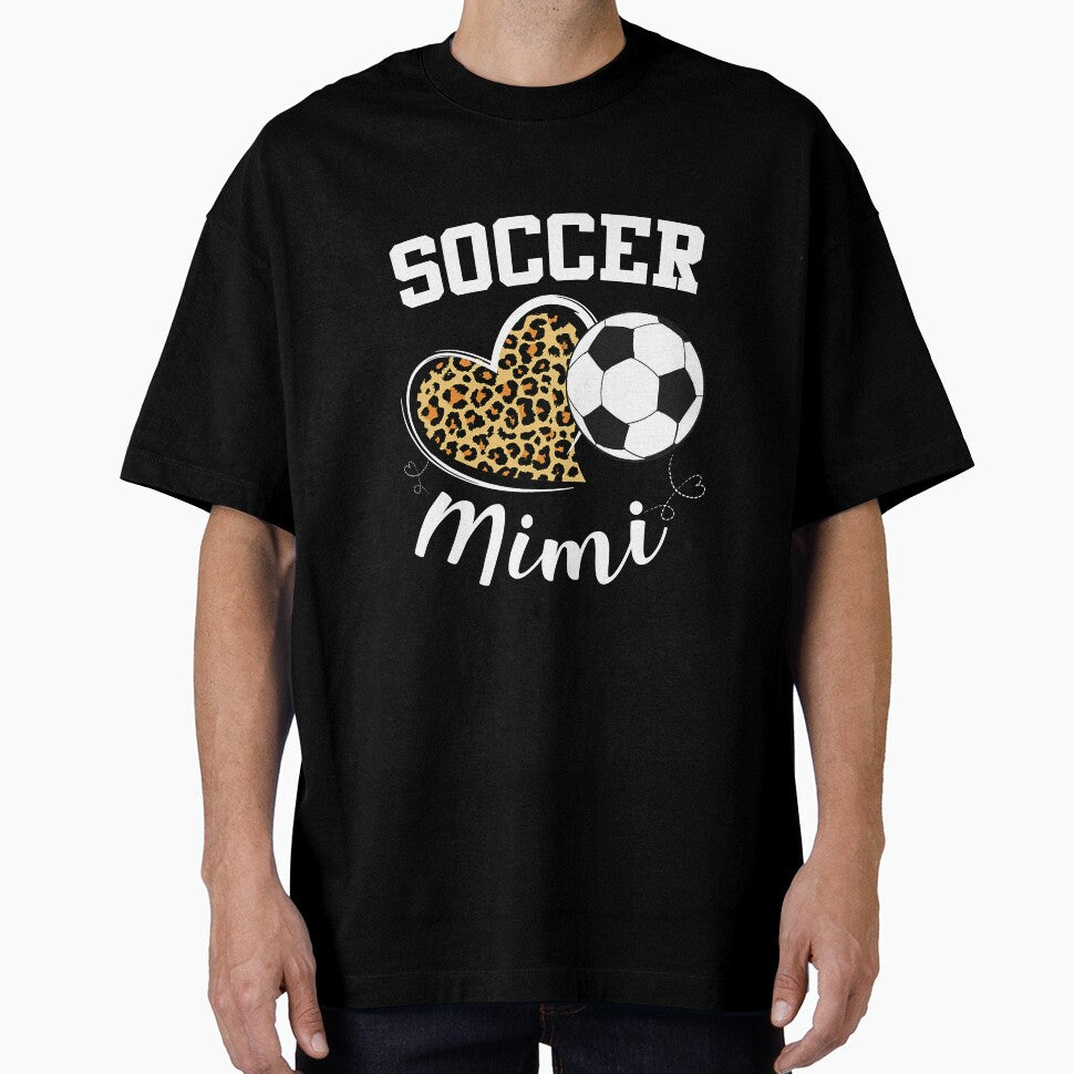 Soccer Mimi Heart Leopard Mom Grandma by BundlerVq