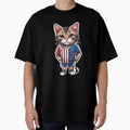 USA Sports Team: a Cat wearing colours of American Flag D11 by PerfectDay2Play