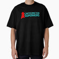 Caffeinated Superhero Oversized T-Shirt Hoodie, Sweatshirt | CoreVibeTees.com