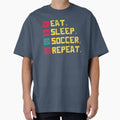 Eat Sleep Soccer Repeat icons and letter by ramonparaiba