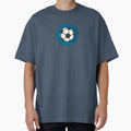 soccer ball vector art  football simple blue BG shade by Panda  Art