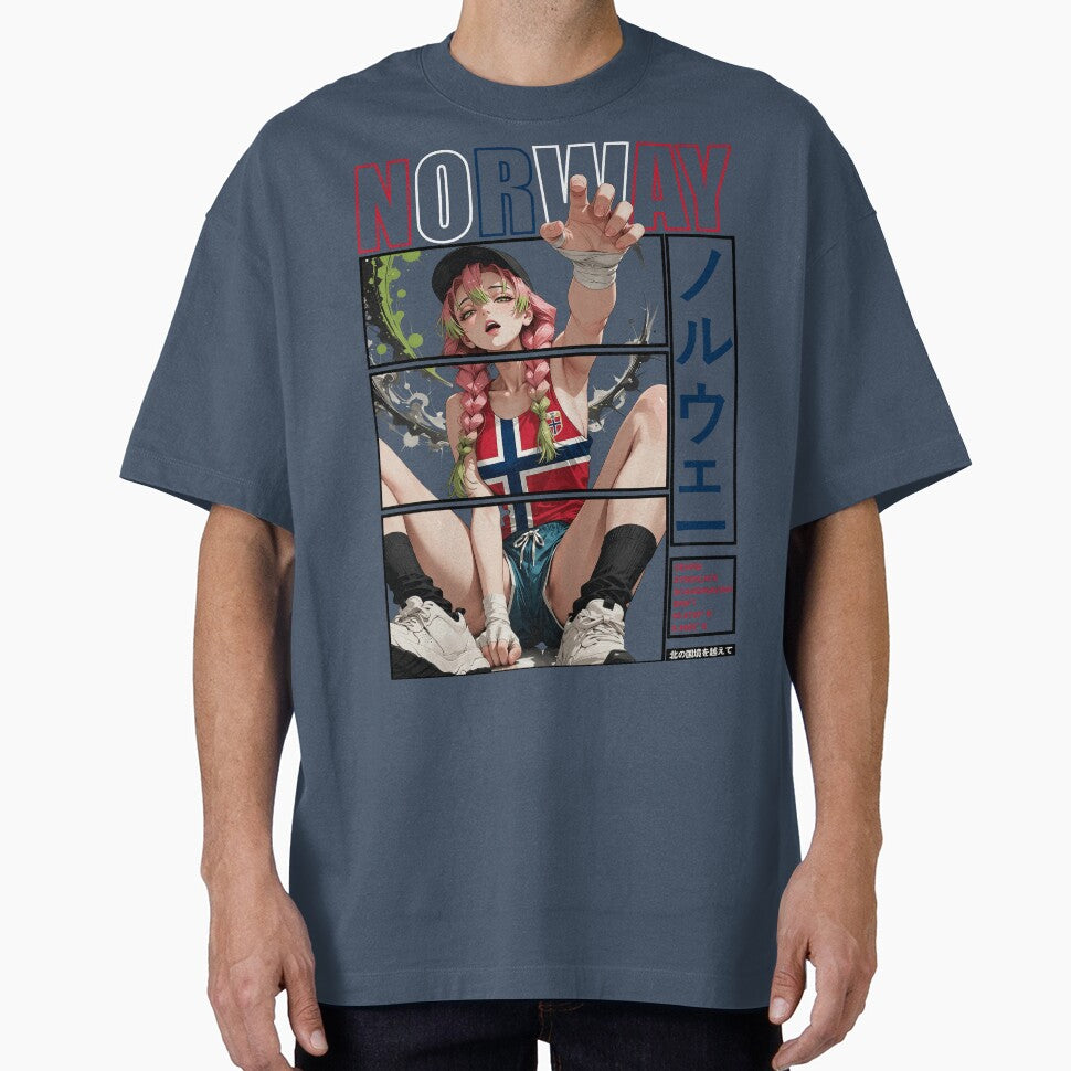 Norway Anime Football Waifu - World Cup 2026 Shonen Sport Style by Senpai Syndicate