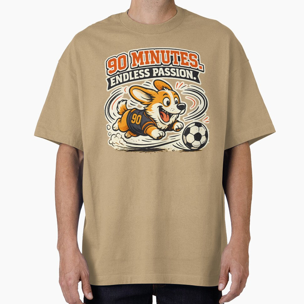 90 MINUTES. ENDLESS PASSION. – Funny Corgi Soccer Chase Vintage Mascot Illustration by  Artistry in Motion by MADsrecreation