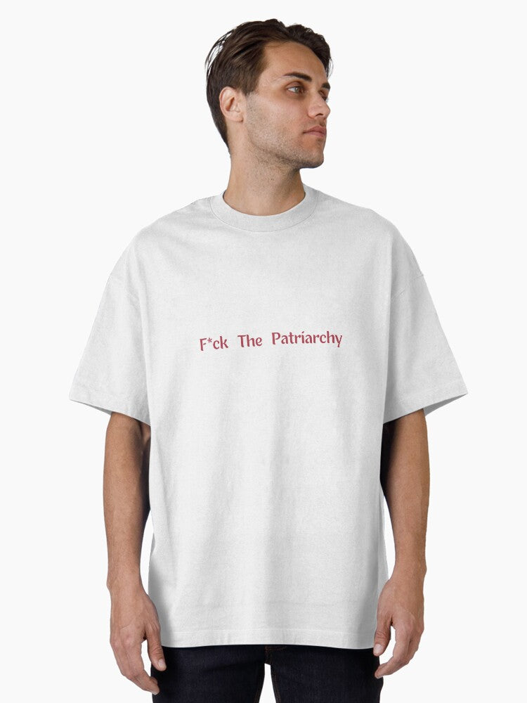 fuck the patriarchy,all too well ,red Oversized T-Shirt Hoodie, Sweatshirt | CoreVibeTees.com (Image 2)