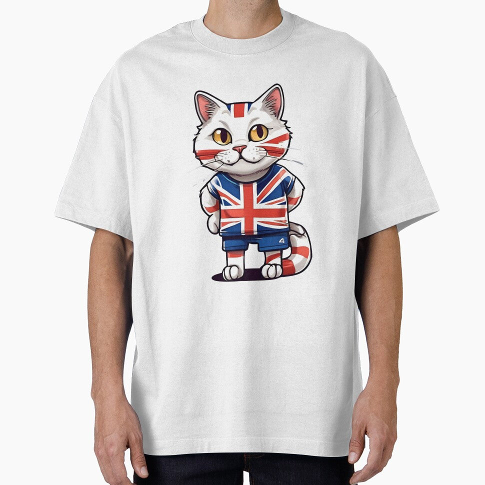 England UK Sports Team: a Cat wearing colours of British Flag D03 by PerfectDay2Play