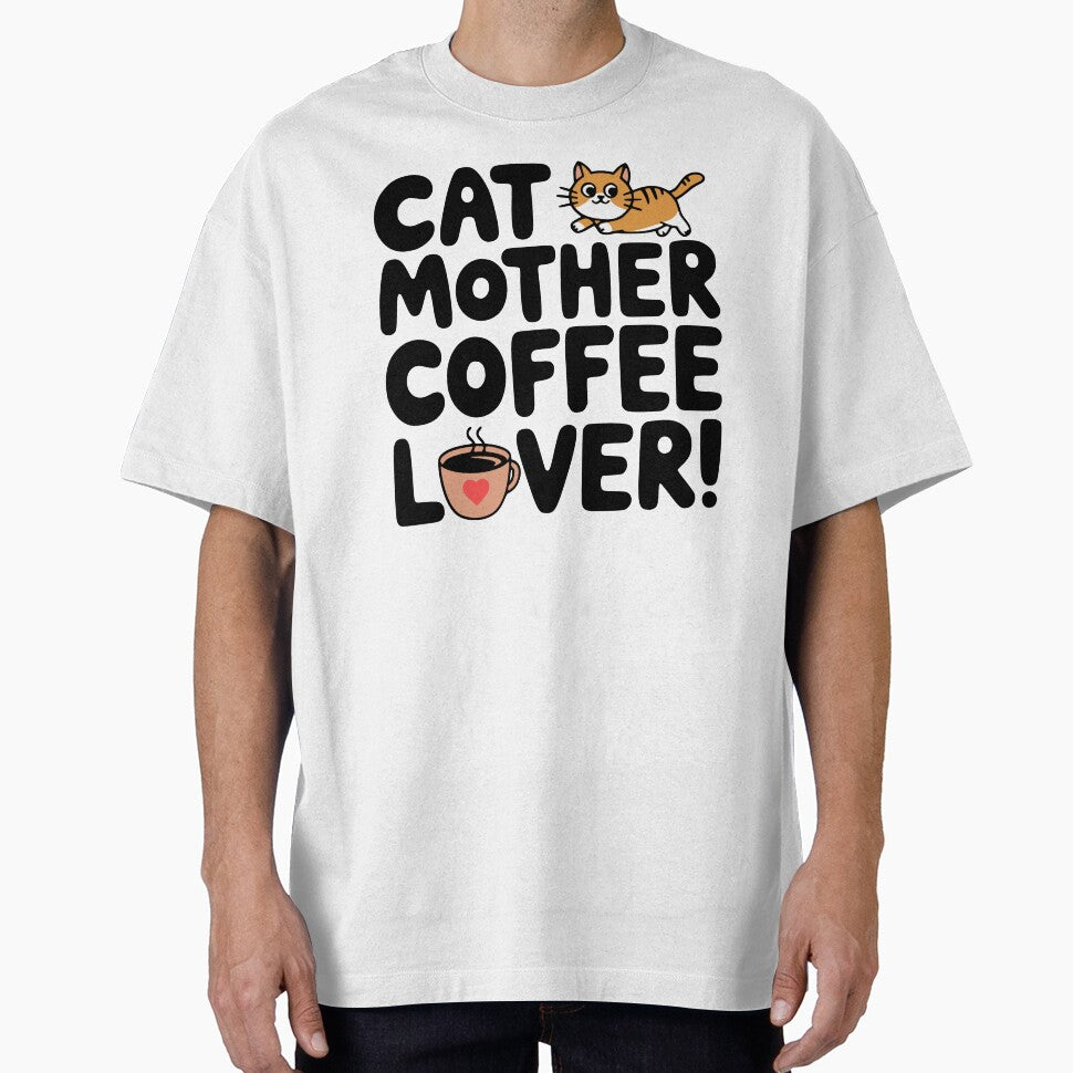 Cat Mother Coffee Lover! Cute Cat Coffee by PMCreative