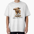 Soccer Scruffy Dog Illustration - Puppy Football gift by PAPIRO SIGLO XXI