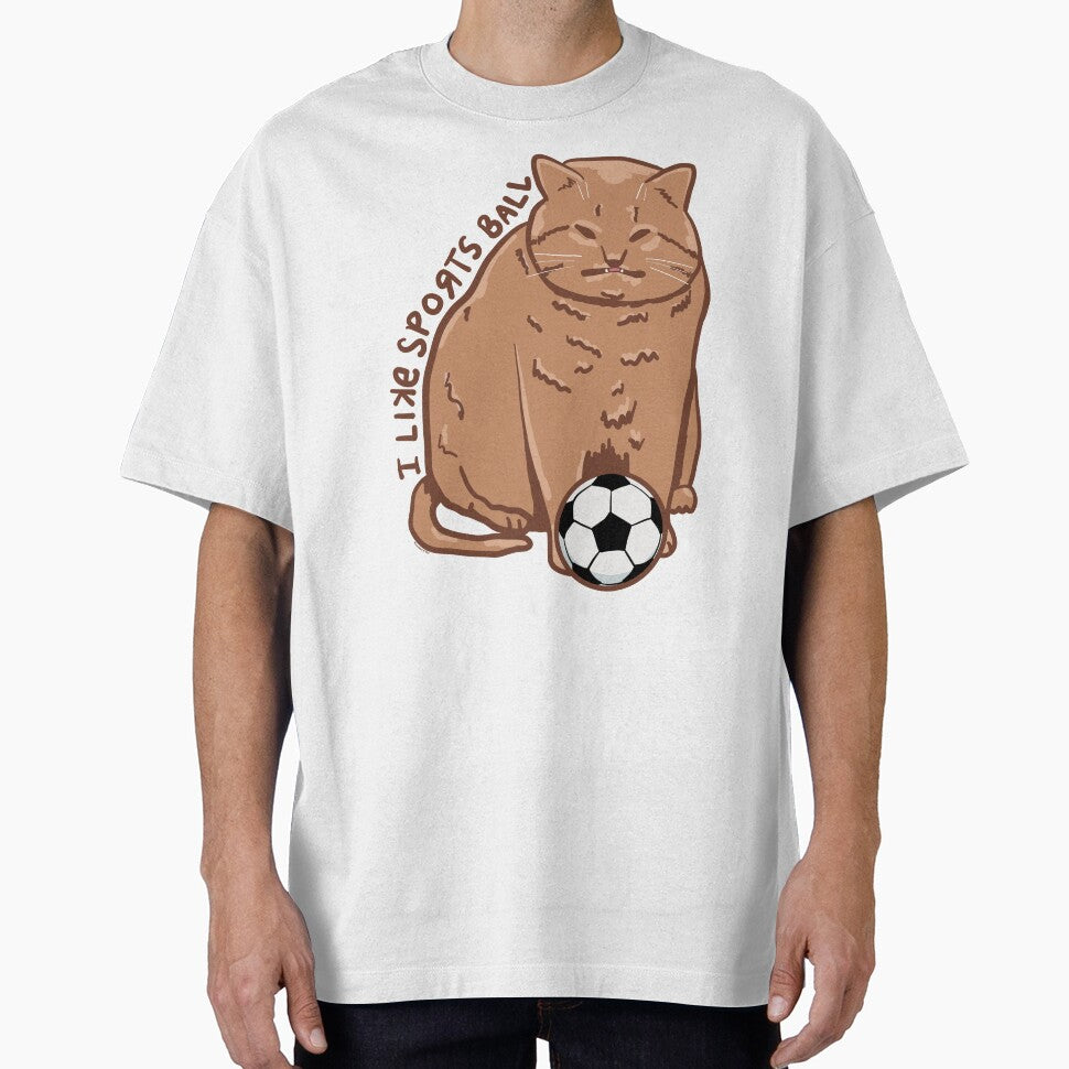 Sportsball Cat Soccer by KilkennyCat Art