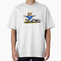 Cute Soccer Cat Sliding Tackle - Funny Football Kitten by XingXingJia