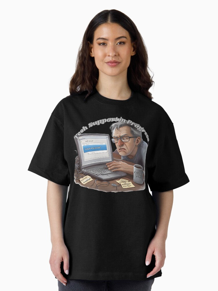Ctrl + Alt + Nap | Funny Tech Support Design Oversized T-Shirt Hoodie, Sweatshirt | CoreVibeTees.com (Image 2)