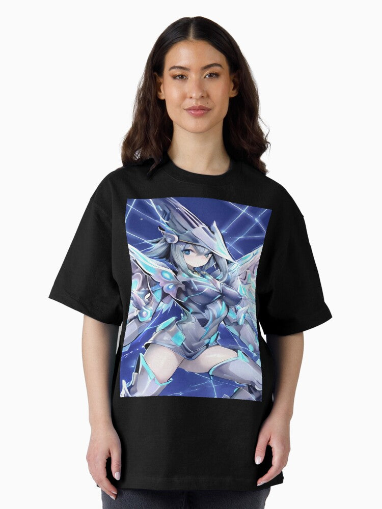 Anime girl: Chaos Max Armor. Oversized T-Shirt Hoodie, Sweatshirt | CoreVibeTees.com (Image 2)