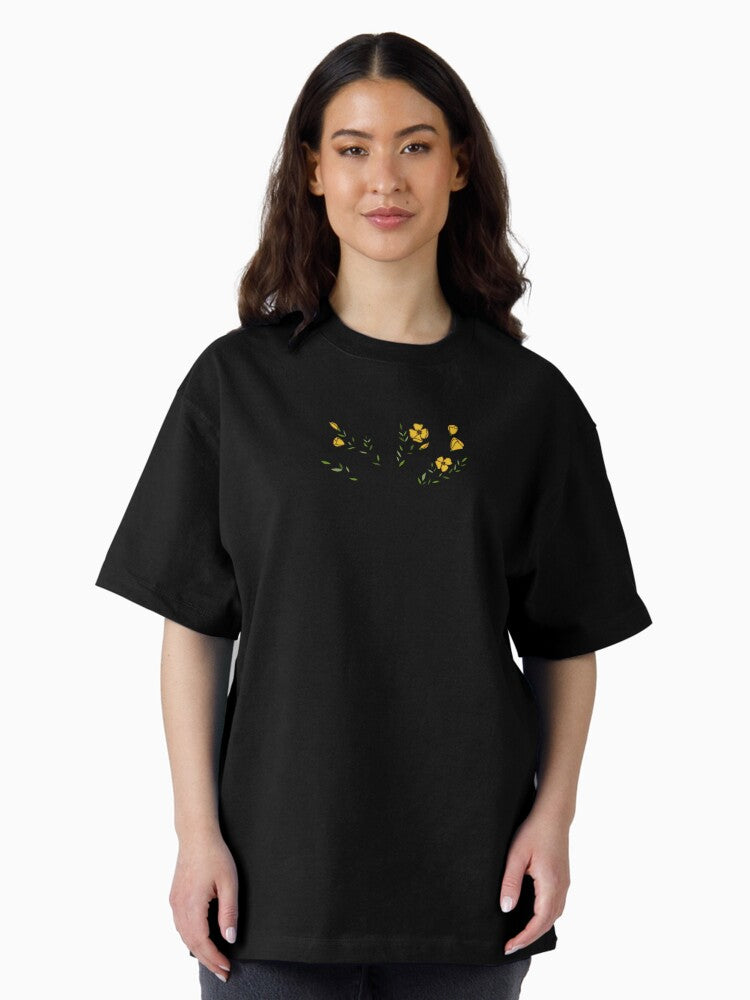 blossom hands Oversized T-Shirt Hoodie, Sweatshirt | CoreVibeTees.com (Image 2)