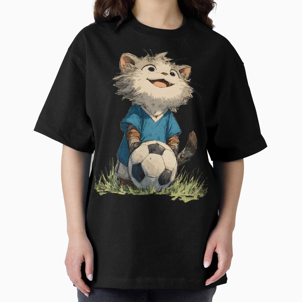 Soccer Kitty - Cute Cat Playing Soccer by TheDuckprints
