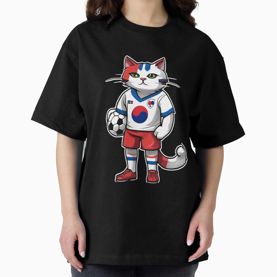 SOUTH KOREA Sports Team: a Cat wearing colours of Korean Flag D20 by PerfectDay2Play