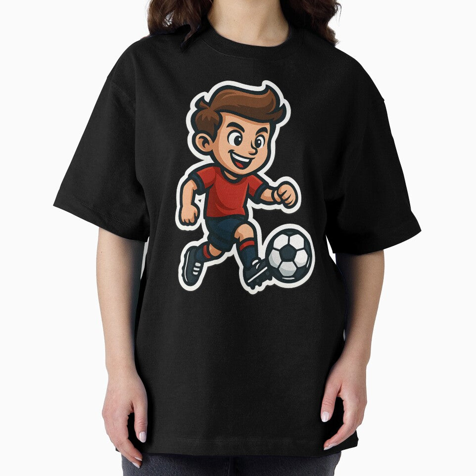 Cartoon Soccer Boy Kicking Ball Illustration by meshhead