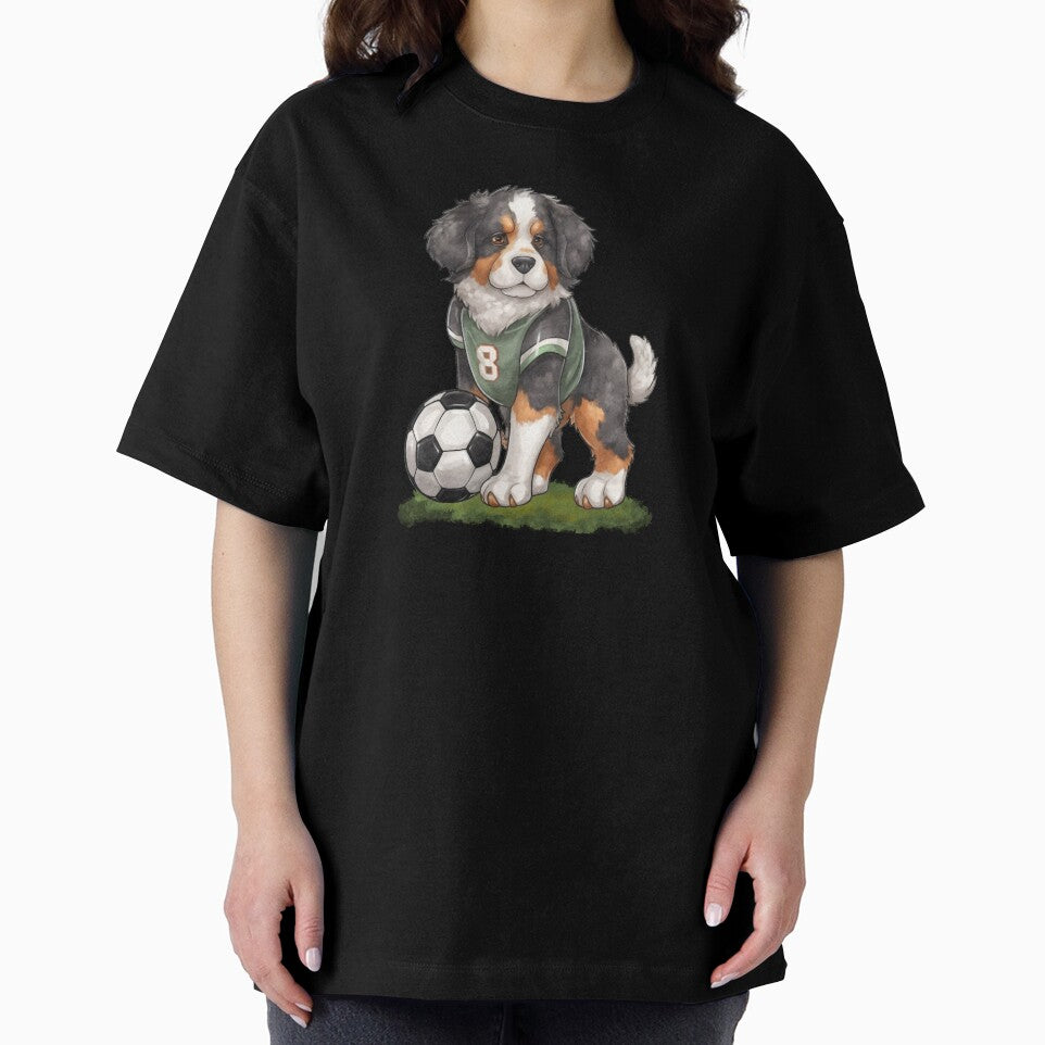 Buldog dog Playing Soccer by Playful Strokes pom@pom