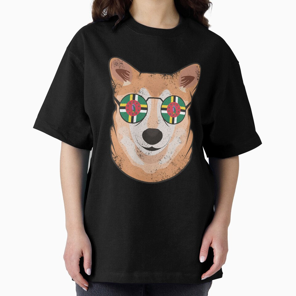 Vintage Patriotic Shiba Inu Dominican Flag by feether-store