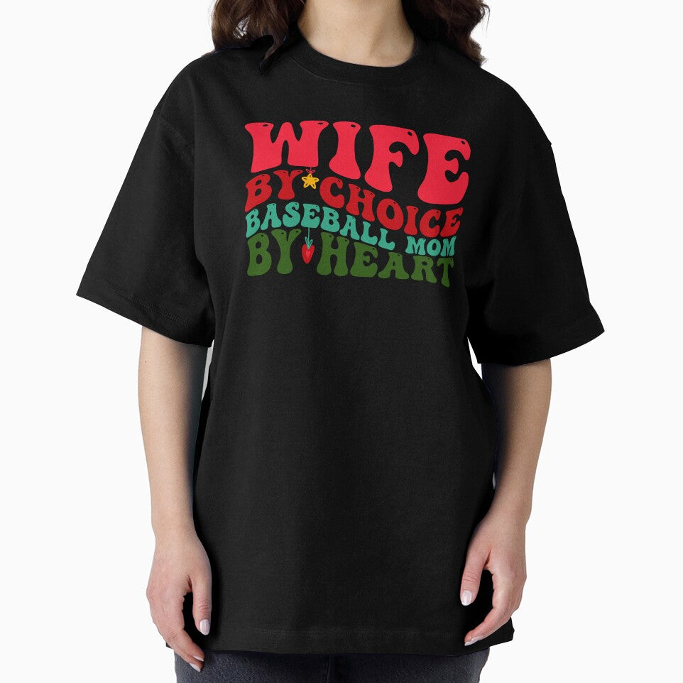 Baseball Mom Wife Christmas Xmas Funny Groovy by aymanehammi
