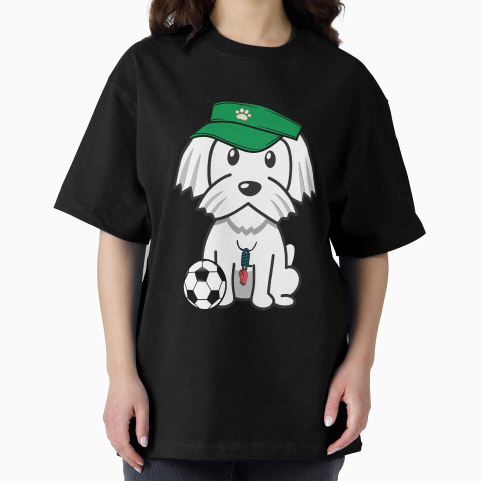 Soccer Player White dog by Pet Station