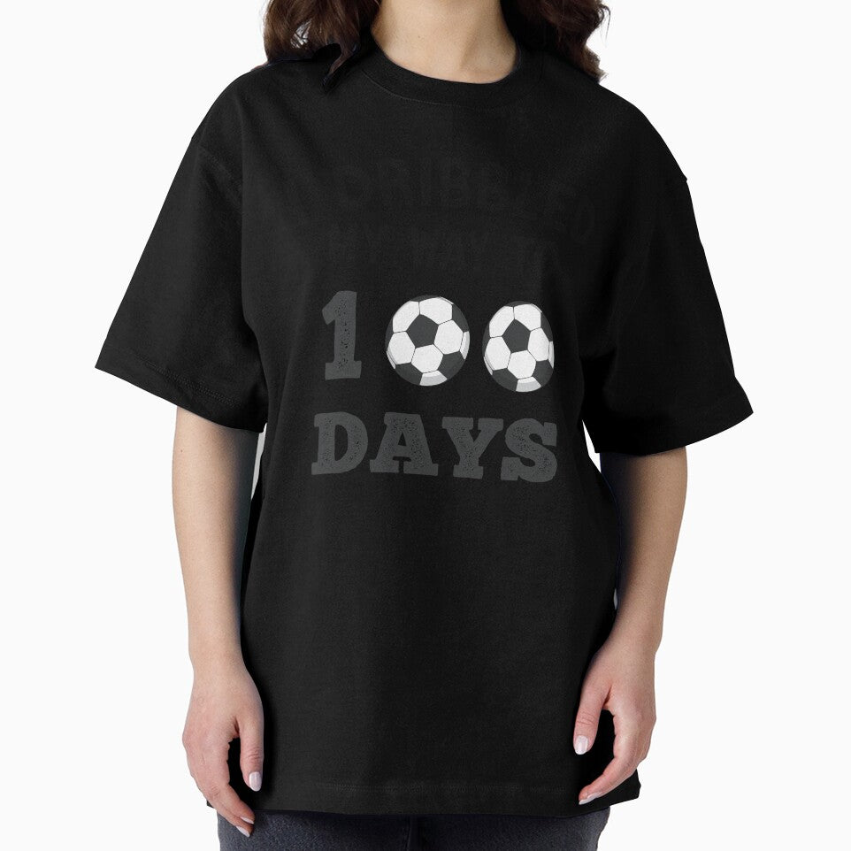 I Dribbled My Way To 100 Days Soccer Funny Student School by Sarah38