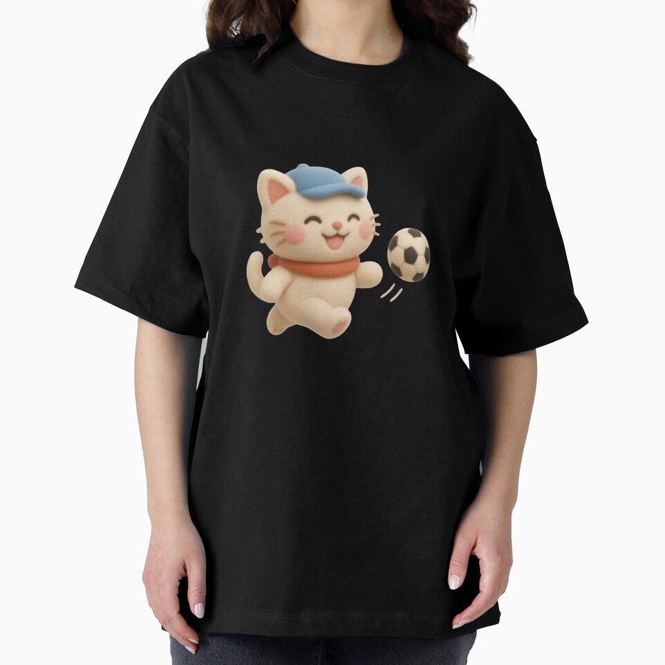 Cute Soccer Cat Kawaii Animal Sticker by Siti Hoiriyah