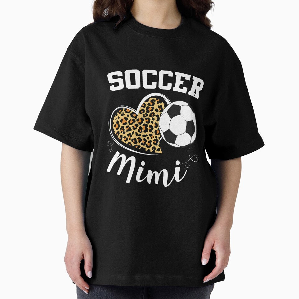 Soccer Mimi Heart Leopard Mom Grandma by BundlerVq