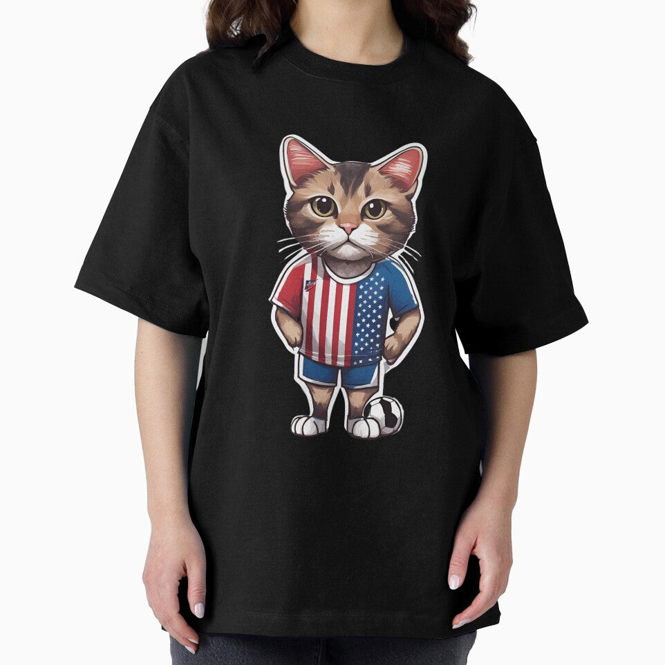 USA Sports Team: a Cat wearing colours of American Flag D11 by PerfectDay2Play