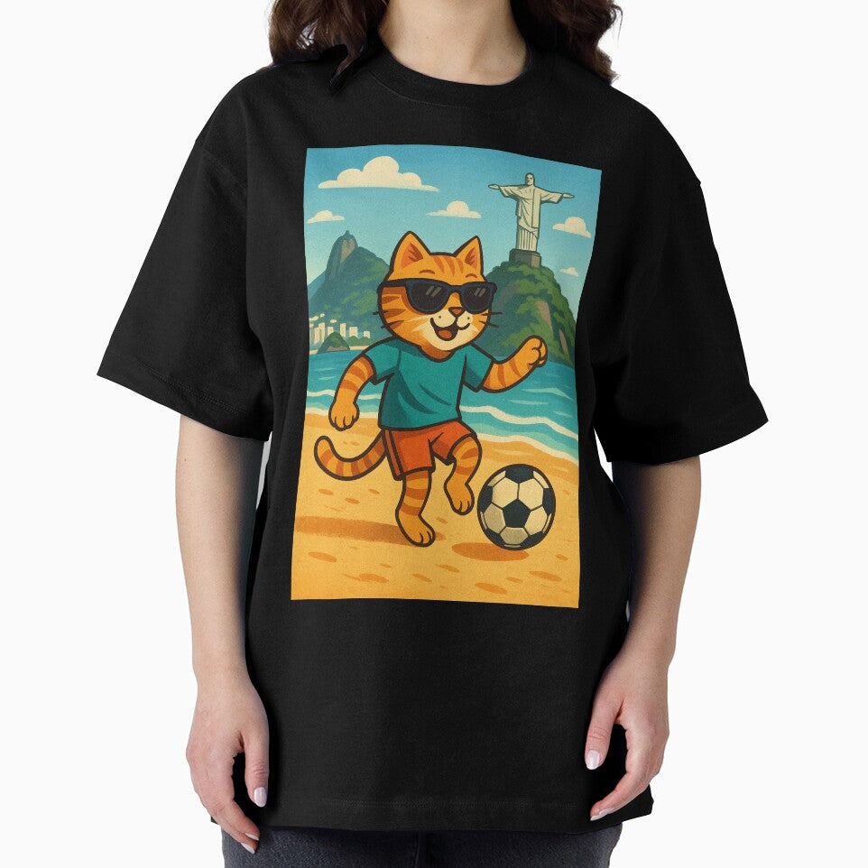 Cat playing football by HobbyTails