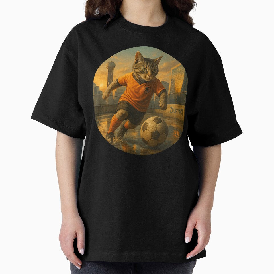 Dutch Soccer Orange Cat – Athletic Feline with Global Game Energy by Zouky.art