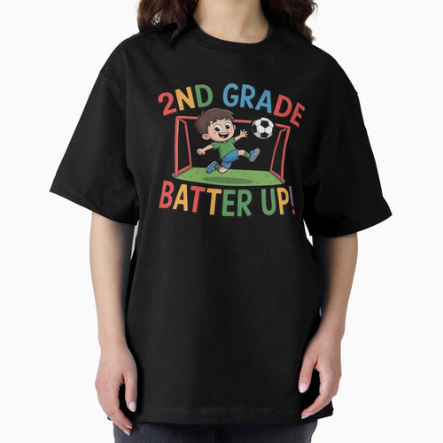 2nd Grade Batter Up Soccer Kid Back To School by PietrzakDesign