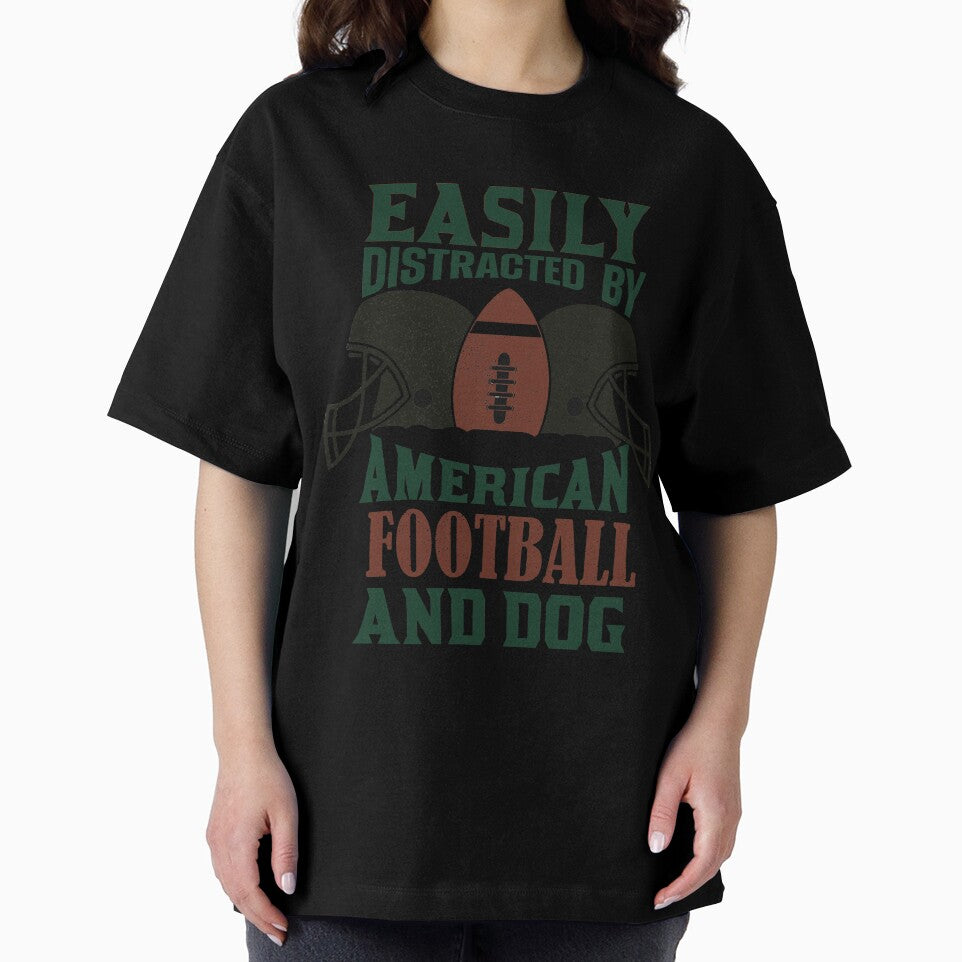 Easily distracted by american football and dog by Oulboujers