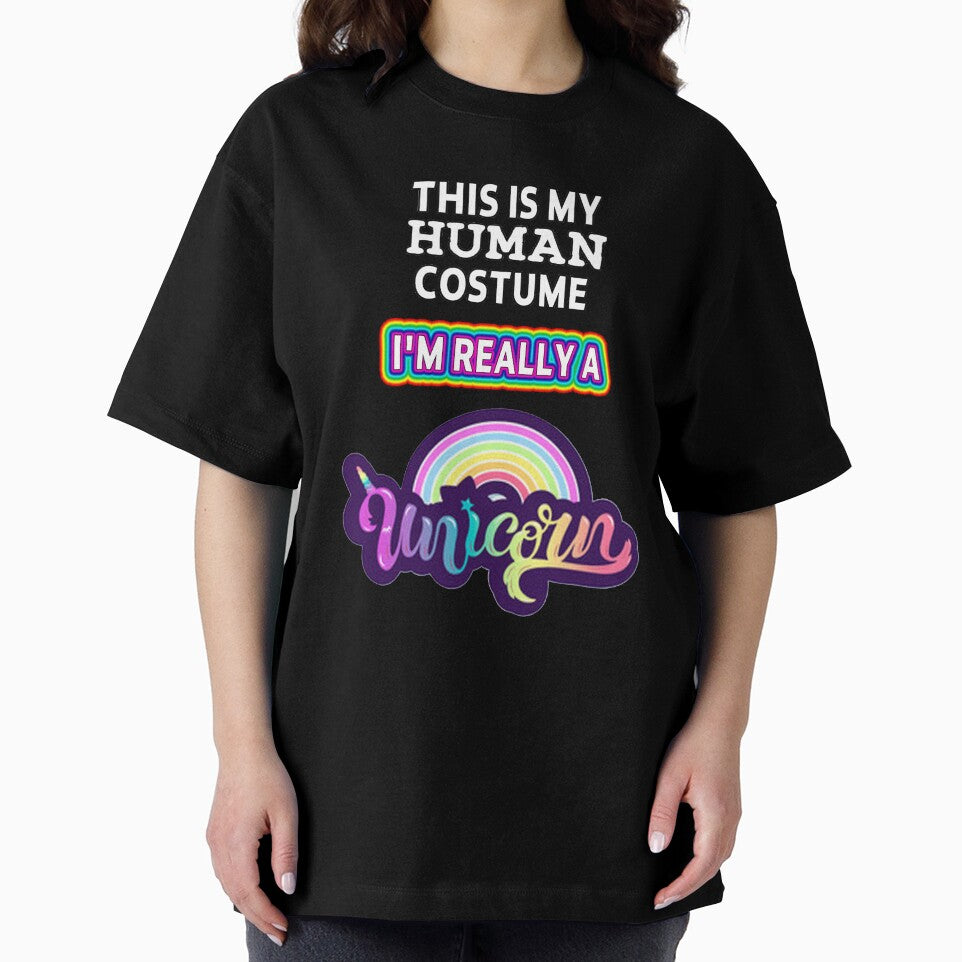 funny unicorn lover halloween fall autumn funny sarcastic saying offended This Is My Human Costume I'm Really A Unicorn Meme Gift for Best Friend boyfriend girlfriend by joygift369
