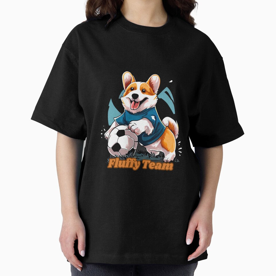 FLUFFY TEAM Corgi and Football for corgi and football lovers by PetShopShirts