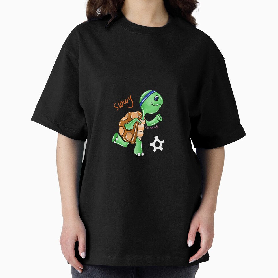 Slow turtle plays soccer by Princessdrawss