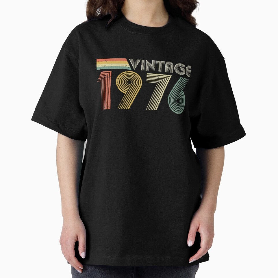 Vintage 1976, 50th Birthday Gift (Distressed Design) by RicardoTito