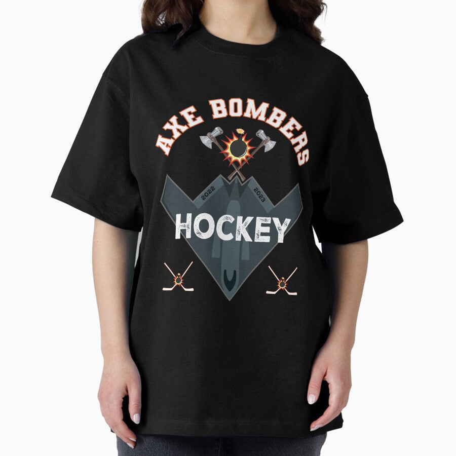 Axe Bombers Hockey Team Oversized T-Shirt Hoodie, Sweatshirt | CoreVibeTees.com