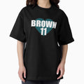 A.J. Brown Heart Oversized T-Shirt Hoodie, Sweatshirt | CoreVibeTees.com