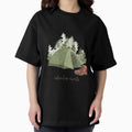 Adventure Awaits Watercolor Travelling Illustration Camping In The Mountains Oversized T Shirt Hoodie, Sweatshirt