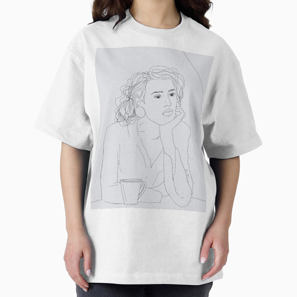 Minimalist Woman at a Cafe by apopofbeauty