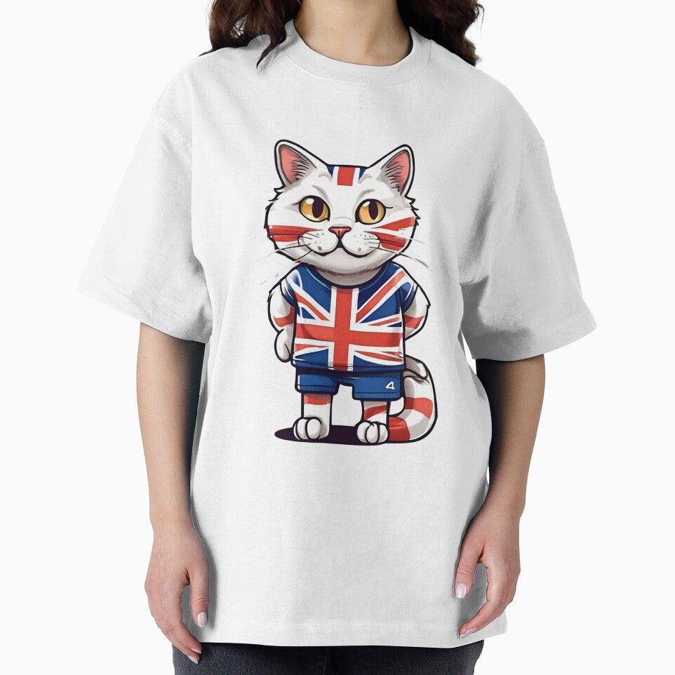 England UK Sports Team: a Cat wearing colours of British Flag D03 by PerfectDay2Play